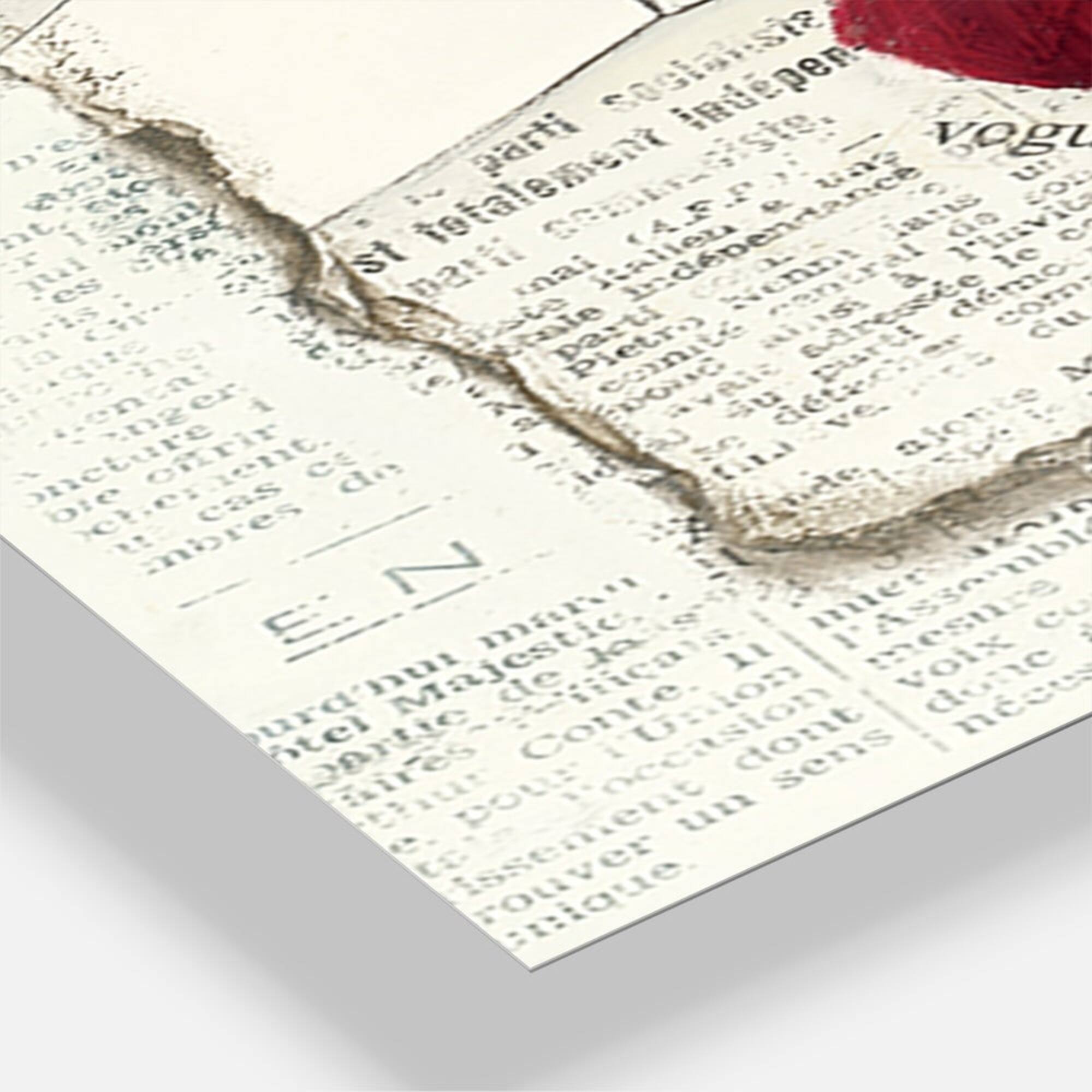 Designart Elegance Glam Paris Diva III Multipanel Wall Clock